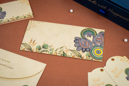 Peacock's Garden Tapestry: Money Envelopes - TRIO BOX