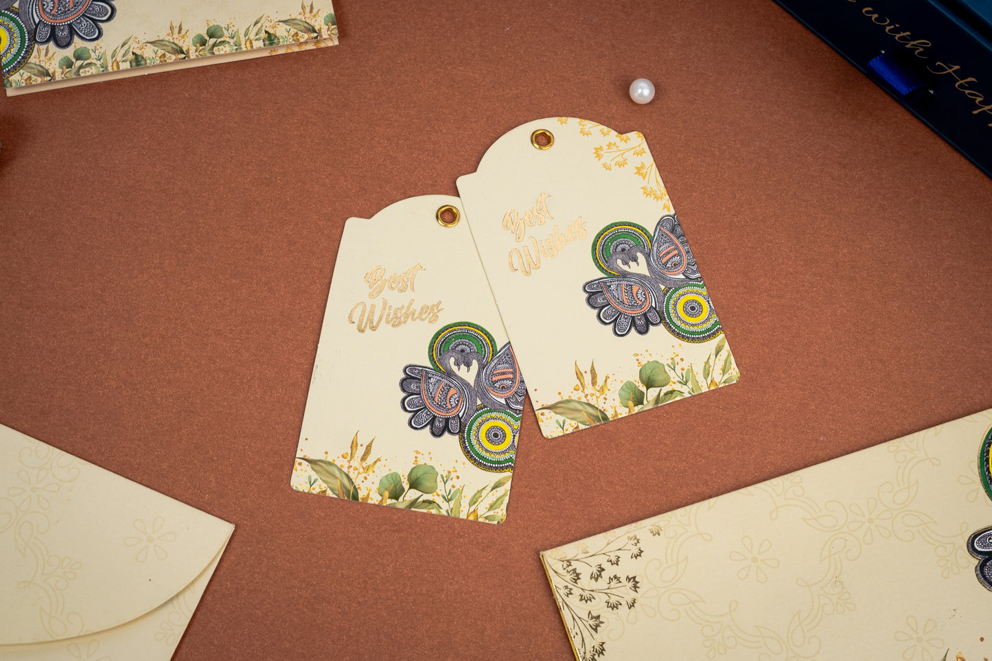 Peacock's Garden Tapestry: Money Envelopes - TRIO BOX