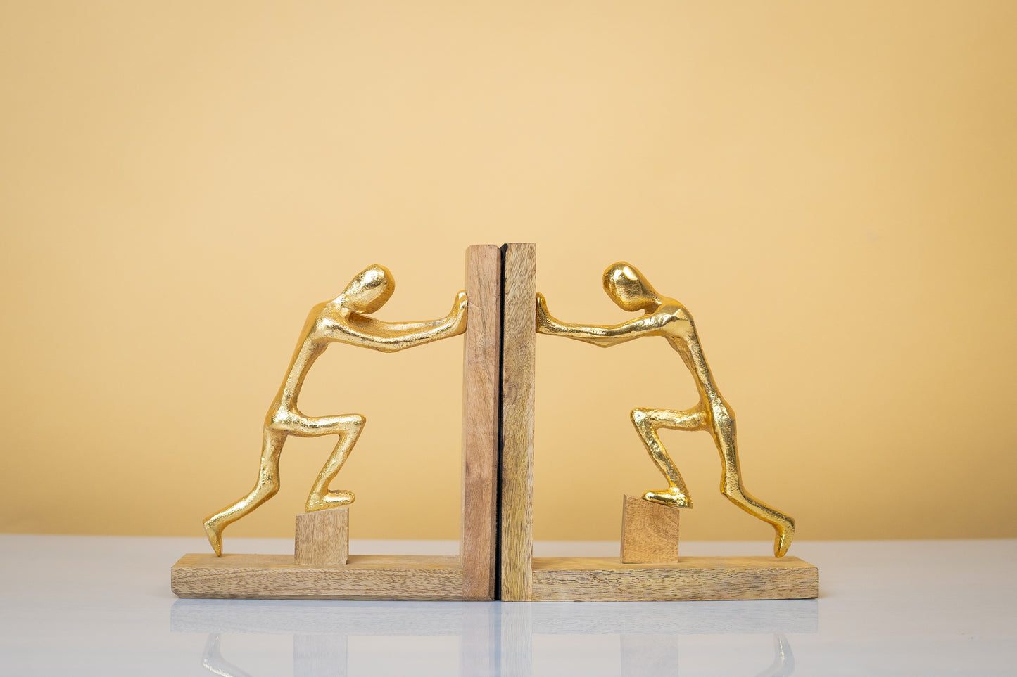 Golden Effort Bookends: A Touch of Elegance