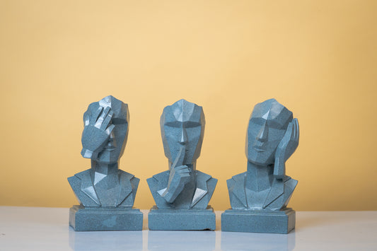 The Three Philosophers: Refined Abstract Sculptures