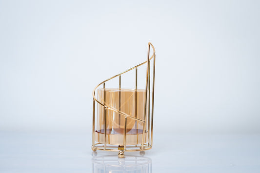 Golden Spiral Candle Holder