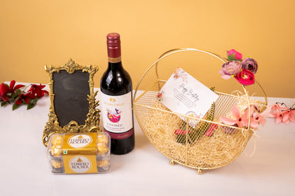 Golden Elegance Basket